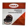 Проволока омедненная ER70S-6 DEKA СТ000001711 востребована для полуавтоматов при работе с низколегированными и углеродистыми сталями, к которым относятся 90% производимого металлопроката. Отличается высоким качеством сварочного соединения. Обладает высокой стойкостью к коррозии.